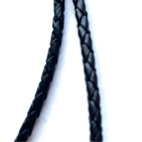 Navajo Turquoise, Coral, & Claw Bolo Tie - Picture 5 of 15